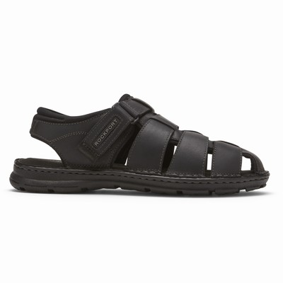 Rockport Darwyn Fisherman Slingback Sandalen Herren Schwarz UIL-231457